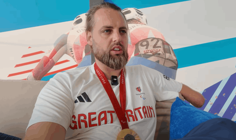 Matt Bush Paralympic Gold medal for GB Taekwondo